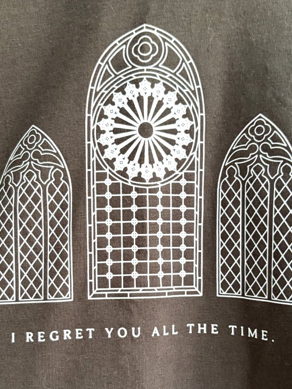 NWOT Custom Taylor Swift “I Regret You All the Time” Church Crop Tee